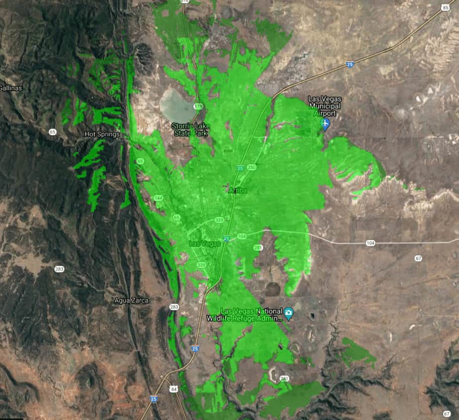 Wireless Coverage of NMSurf in Las Vegas